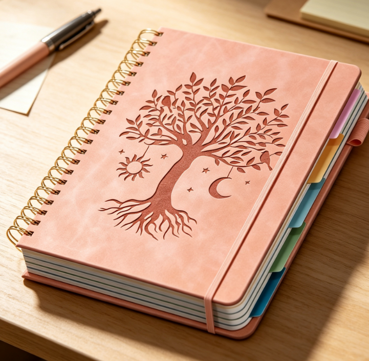 5-section hardcover spiral notebook - Image 2